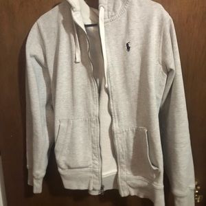 Grey Polo Hoodie
